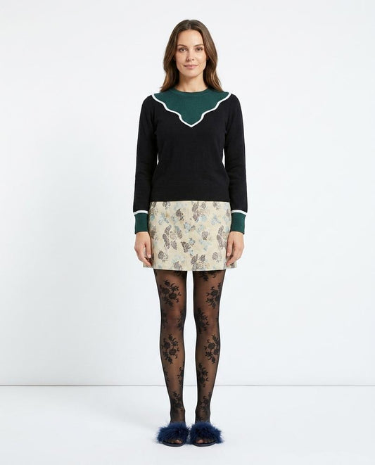 Cloppenburg Mode - Loken | Langärmliger Kontrastfarbener Pullover Damen