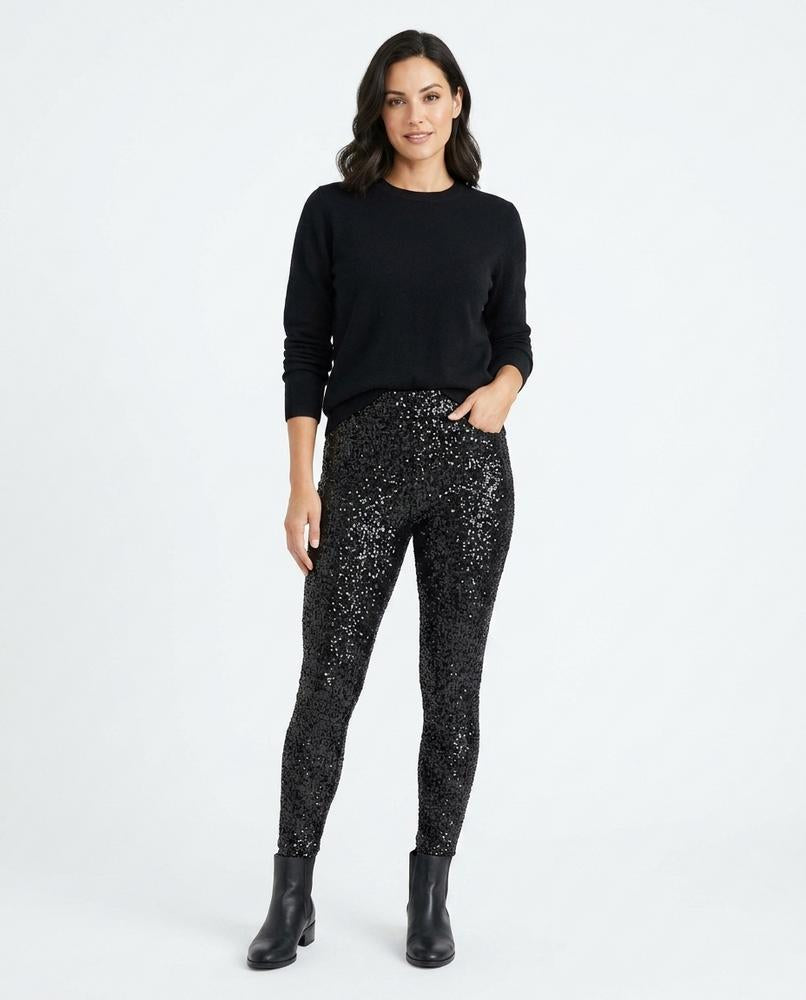 Cloppenburg Mode - Vedan | Enganliegend Glitzernd Hose Damen