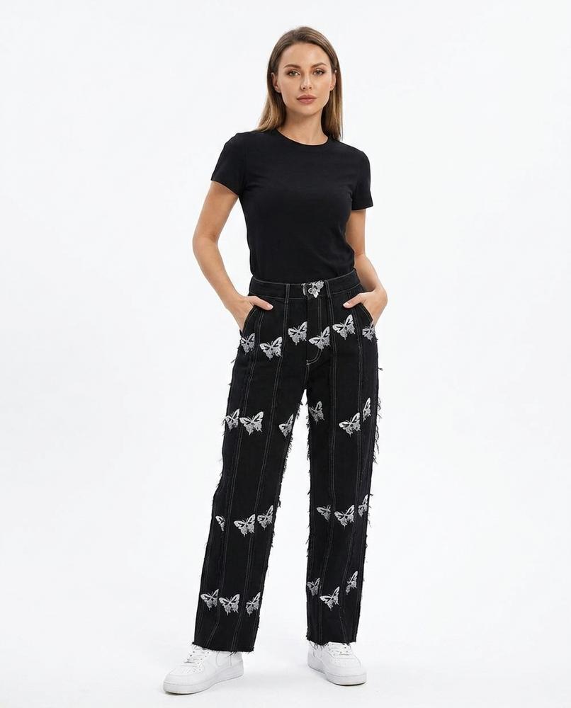 Cloppenburg Mode - Matal | Gerade Geschnittene Bestickte Hose Unisex