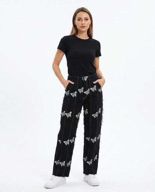 Cloppenburg Mode - Matal | Gerade Geschnittene Bestickte Hose Unisex
