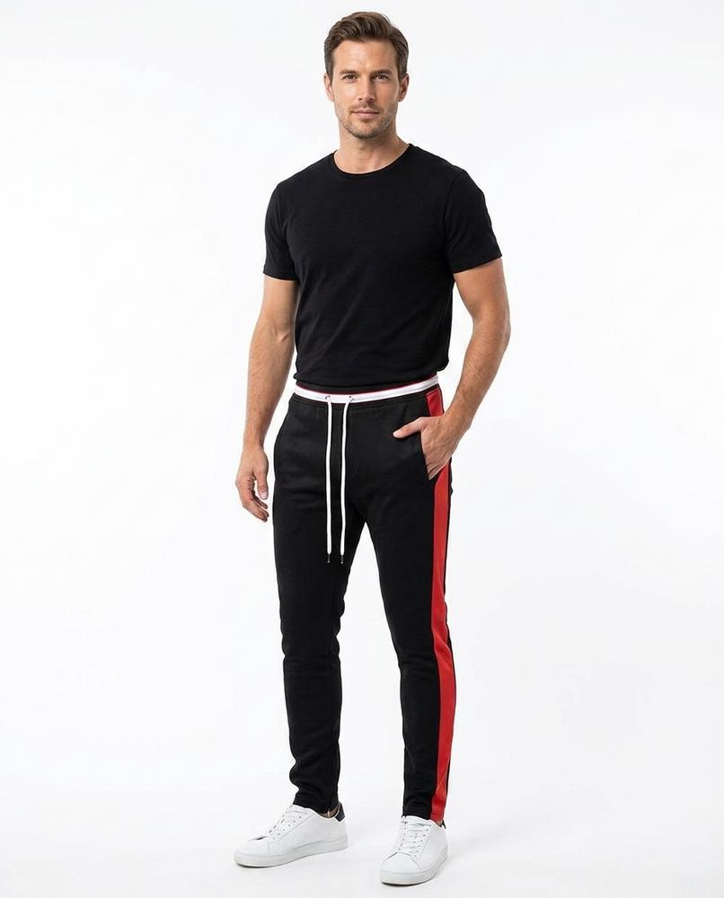 Cloppenburg Mode - Camel | Seitlich Gestreift Schmal Geschnitten Hose Herren