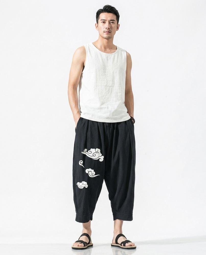 Cloppenburg Mode - Kalom | Bedruckte Weit Geschnittene Hose Unisex