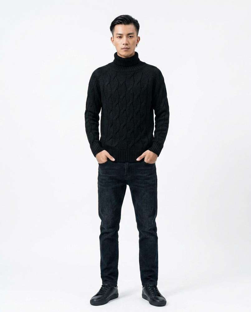 Cloppenburg Mode - Mizan | Strukturiert Langärmlig Rollkragenpullover Herren