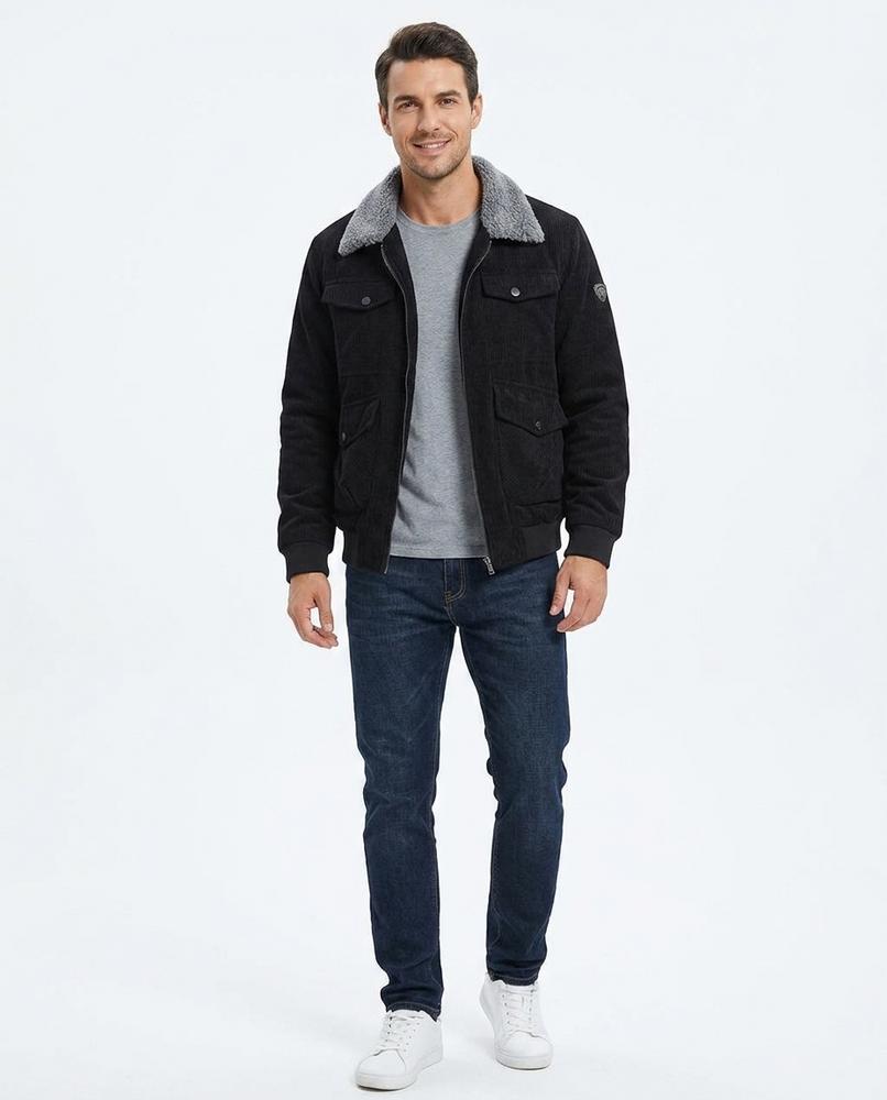 Cloppenburg Mode - Cozan | Gefütterte Gerippte Jacke Herren