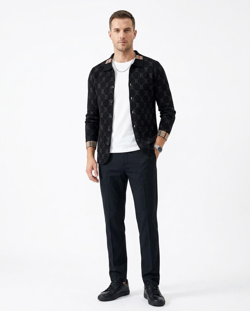 Cloppenburg Mode - Veken | Gemustert Gekragt Cardigan Herren