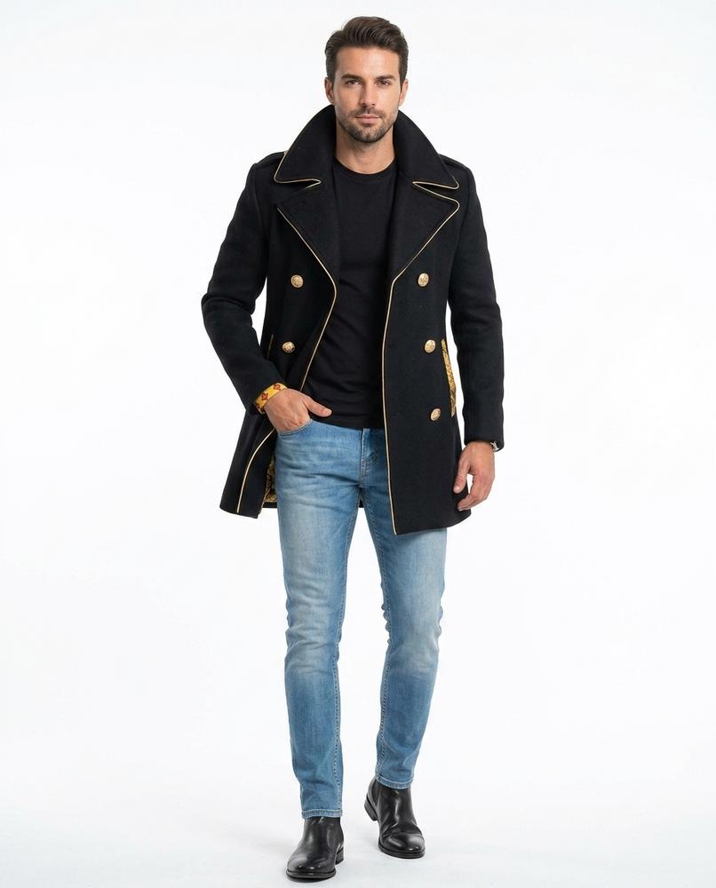 Cloppenburg Mode - Kesol | Doppelreihig Paspeliert Mantel Herren