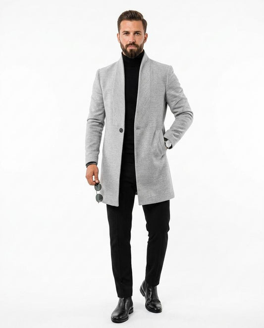 Cloppenburg Mode - Zaven | Strukturiert Tailliert Mantel Herren