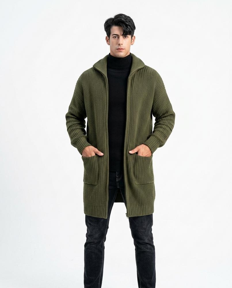 Cloppenburg Mode - Matir | Grobstrick Langgeschnitten Cardigan Herren