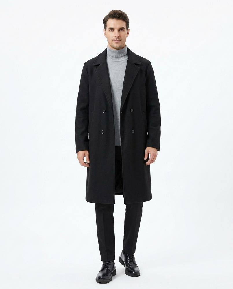 Cloppenburg Mode - Karal | Zweireihiger Langer Mantel Herren