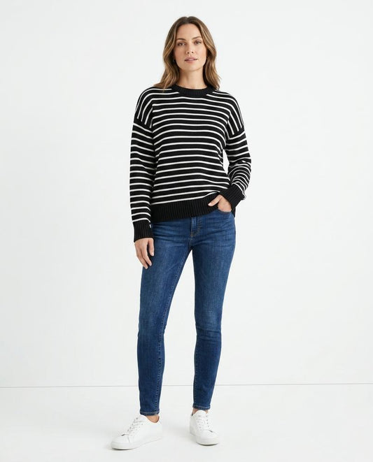 Cloppenburg Mode - Yosan | Gestreifter Langärmliger Pullover Unisex