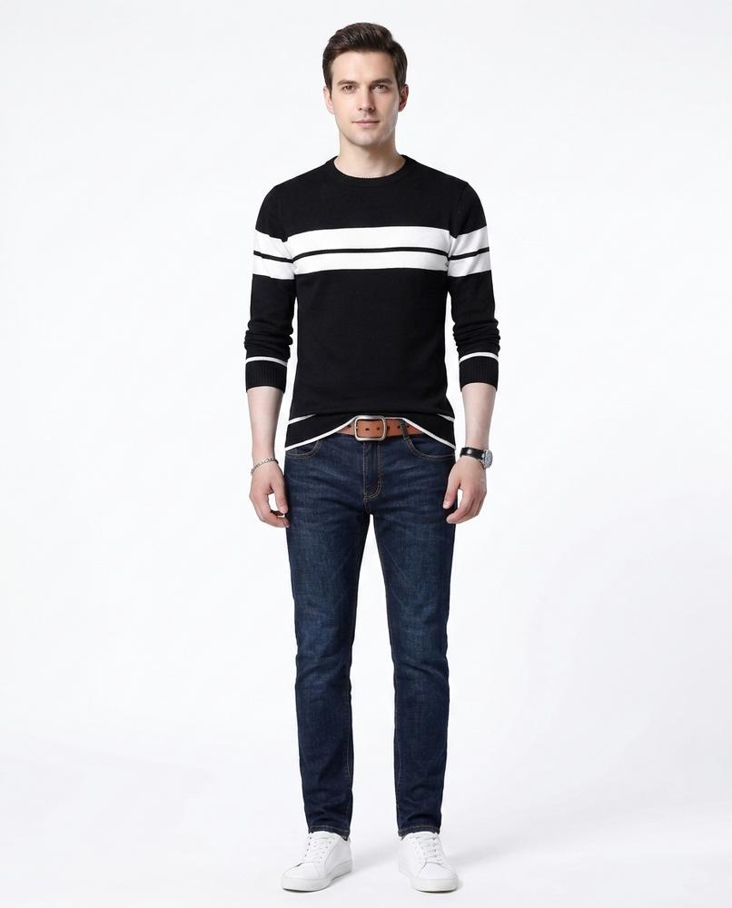 Cloppenburg Mode - Elnal | Langärmlig Gestreift Pullover Herren