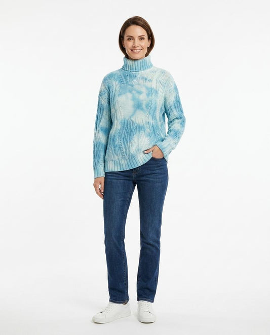 Cloppenburg Mode - Raken | Zopfgestrickter Batikierter Rollkragenpullover Unisex