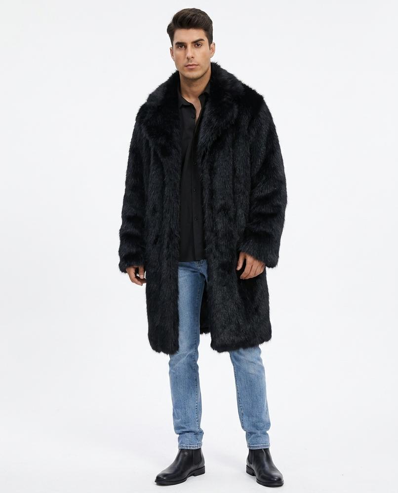 Cloppenburg Mode - Mivel | Langer Fellimitat Mantel Herren