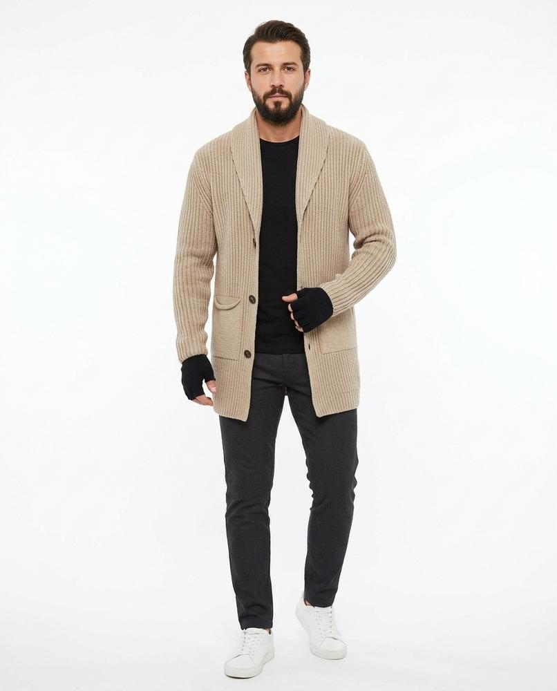 Cloppenburg Mode - Tarev | Gerippt Langgeschnitten Cardigan Herren