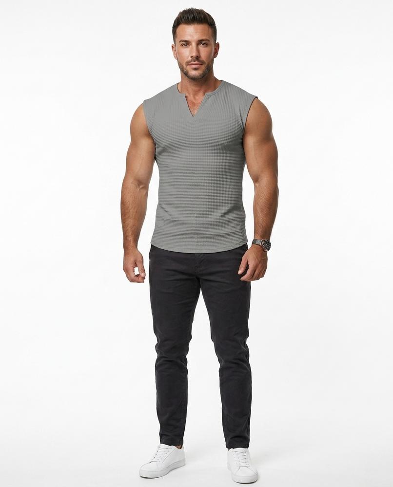 Cloppenburg Mode - Nilom | Strukturiert Ärmellos Shirt Herren