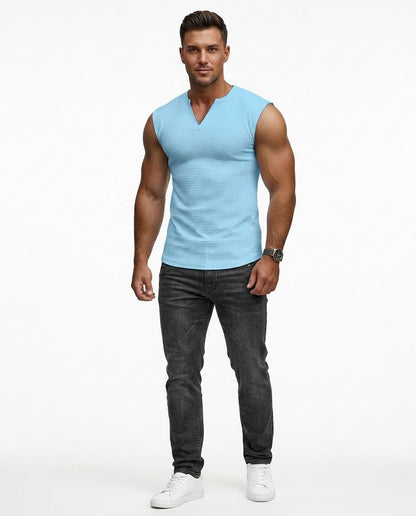 Cloppenburg Mode - Nilom | Strukturiert Ärmellos Shirt Herren