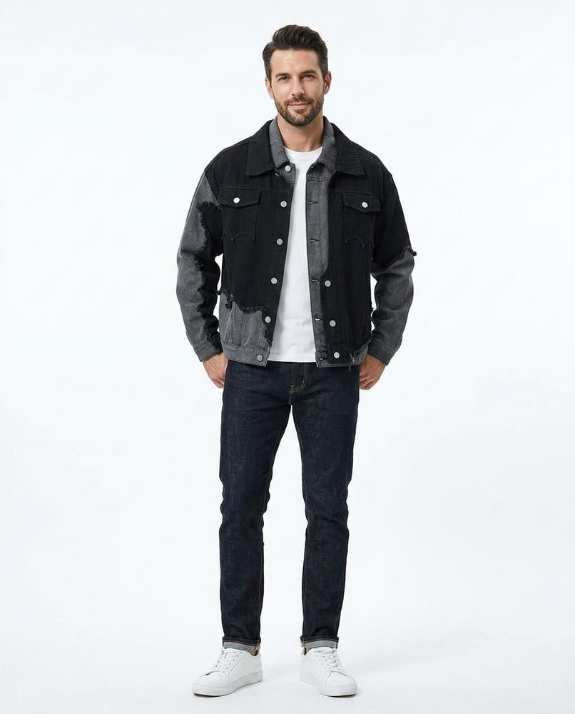 Cloppenburg Mode - Legik | Zweifarbige Destrukturierte Jacke Unisex