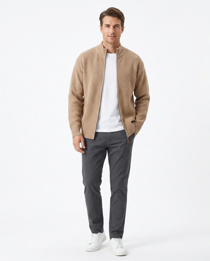 Cloppenburg Mode - Nivis | Strukturiert Hochgeschlossen Strickjacke Herren