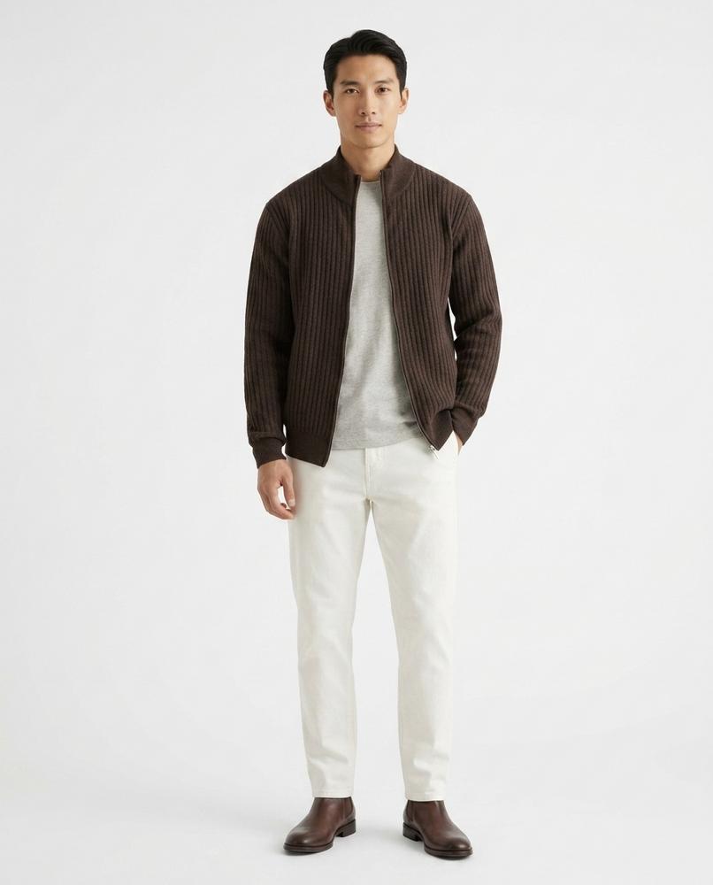 Cloppenburg Mode - Simen | Gerippte Gestrickte Strickjacke Herren