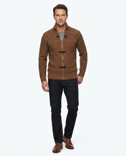 Cloppenburg Mode - Yefim | Strukturiert Hochgeschlossen Strickjacke Herren