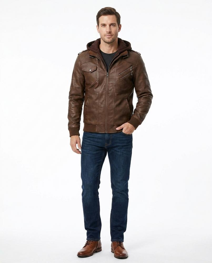 Cloppenburg Mode - Yufak | Gefüttert Lederoptik- Jacke Herren