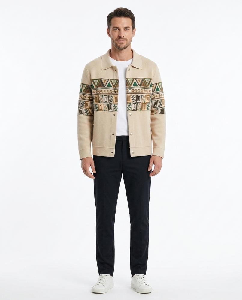 Cloppenburg Mode - Rezem | Gemustert Geknöpft Jacke Herren