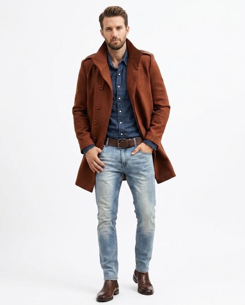 Cloppenburg Mode - Kukok | Zweireihiger Reverskragen Mantel Herren