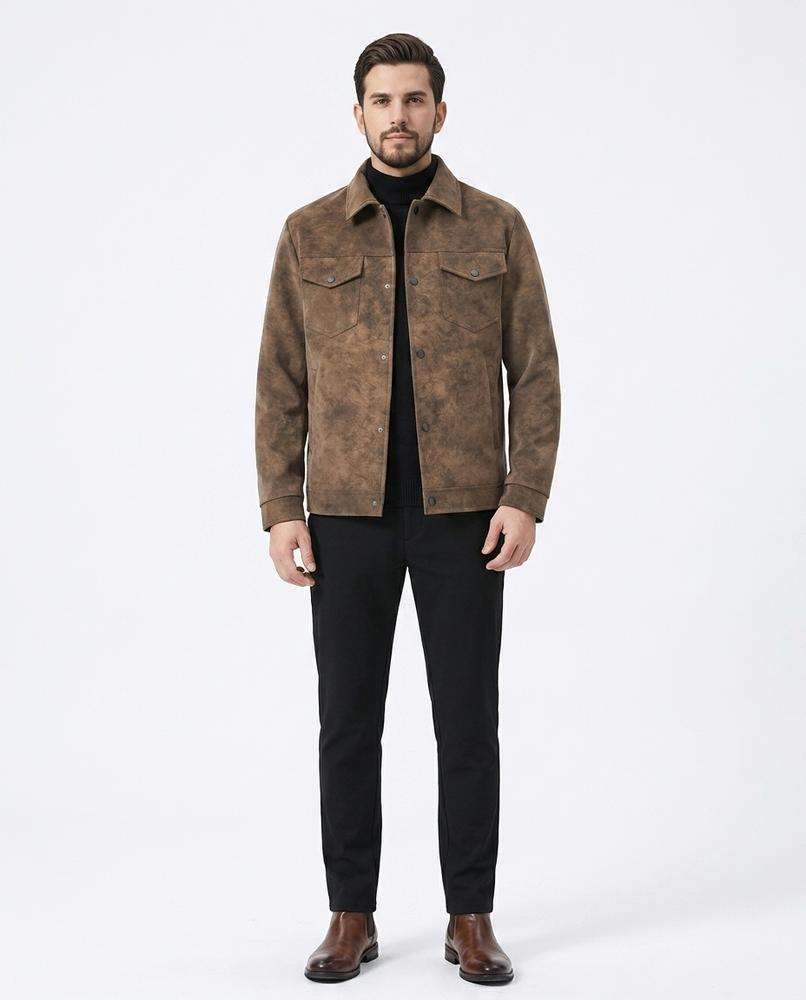 Cloppenburg Mode - Eedan | Geknöpfte Melange Jacke Herren
