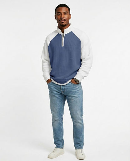 Cloppenburg Mode - Devut | Strukturiert Zweifarbig Sweatshirt Herren