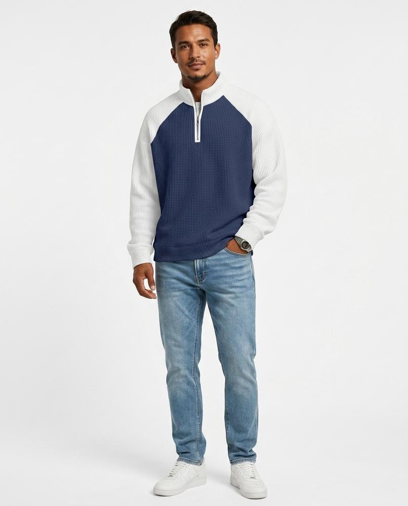 Cloppenburg Mode - Devut | Strukturiert Zweifarbig Sweatshirt Herren