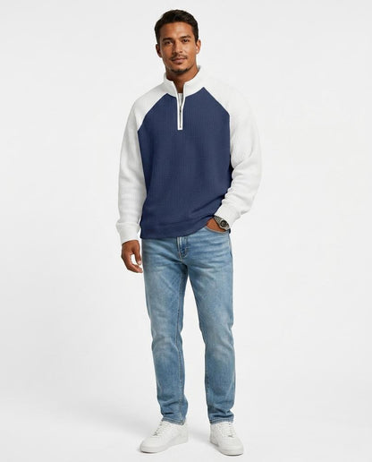Cloppenburg Mode - Devut | Strukturiert Zweifarbig Sweatshirt Herren