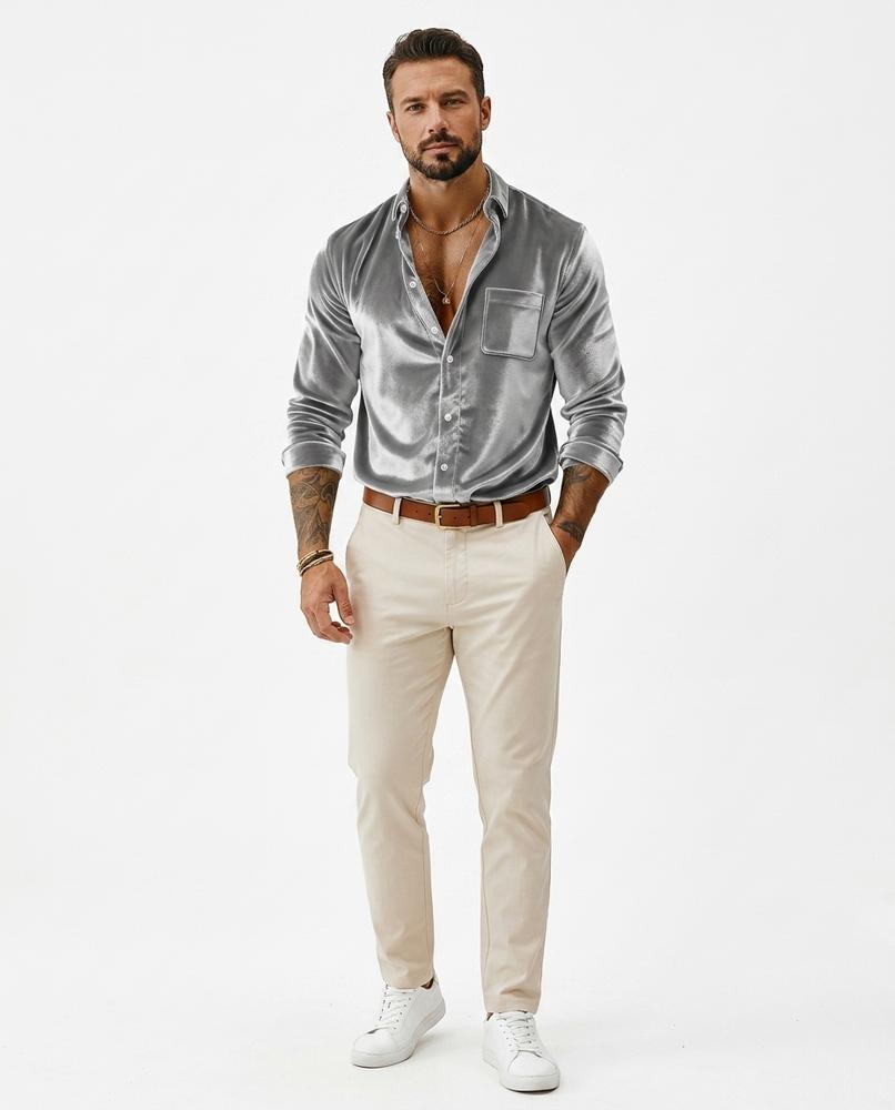 Cloppenburg Mode - Cados | Langärmliges Samt Hemd Herren