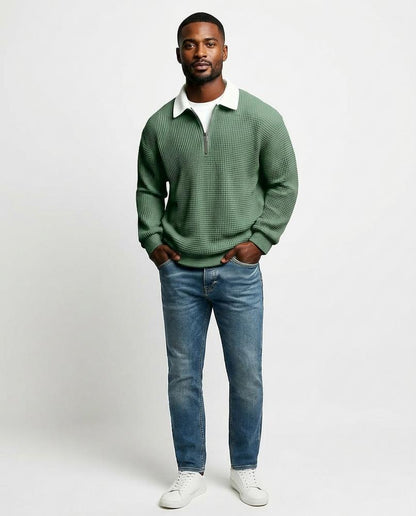 Cloppenburg Mode - Dugem | Gewaffelt Langärmelig Pullover Herren