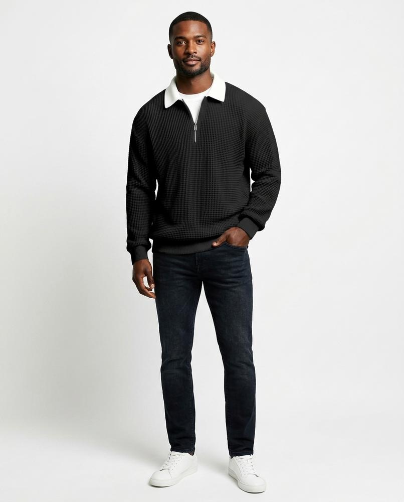 Cloppenburg Mode - Dugem | Gewaffelt Langärmelig Pullover Herren