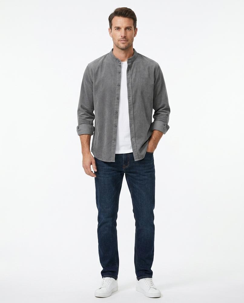 Cloppenburg Mode - Mepit | Stehkragen Cord Hemd Herren