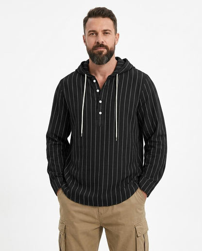 Cloppenburg Mode - Towun | Gestreifter Langärmeliger Hoodie Herren