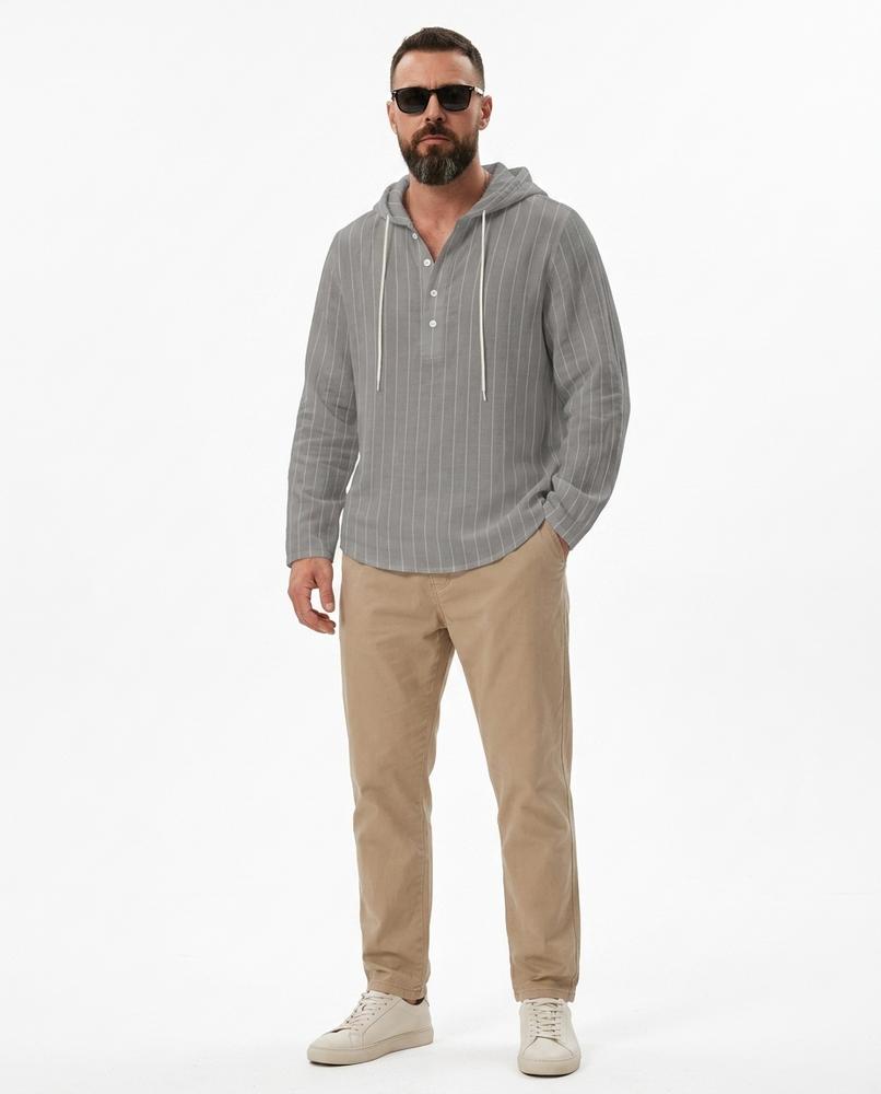 Cloppenburg Mode - Towun | Gestreifter Langärmeliger Hoodie Herren
