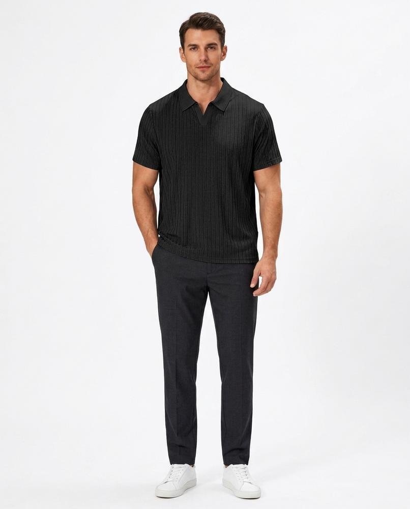 Cloppenburg Mode - Nases | Geripptes Kurzärmliges Shirt Herren