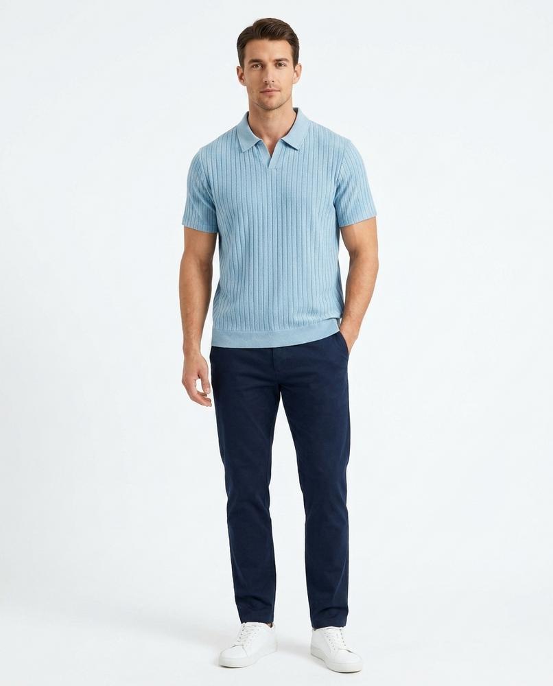 Cloppenburg Mode - Nases | Geripptes Kurzärmliges Shirt Herren
