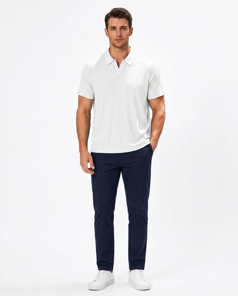 Cloppenburg Mode - Nases | Geripptes Kurzärmliges Shirt Herren