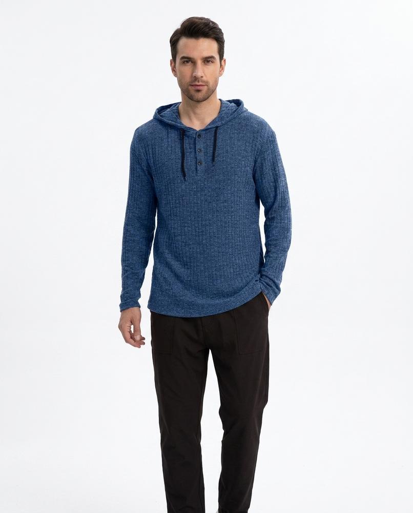 Cloppenburg Mode - Nupak | Melierter Gerippter Hoodie Herren