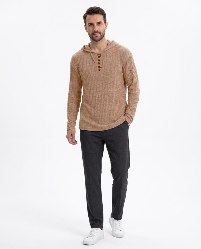 Cloppenburg Mode - Nupak | Melierter Gerippter Hoodie Herren