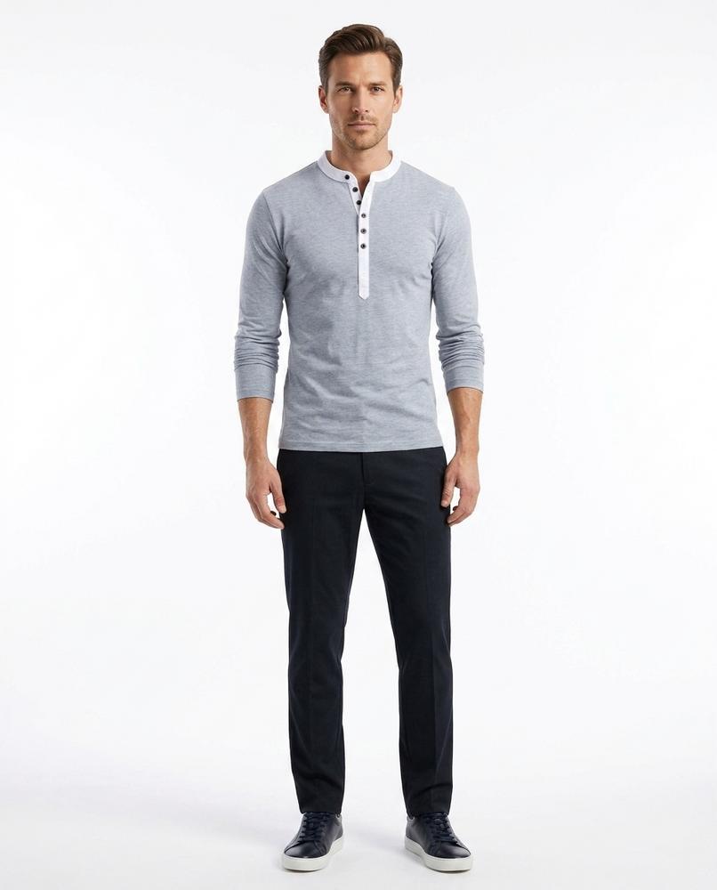 Cloppenburg Mode - Aired | Tailliertes Henley Shirt Herren
