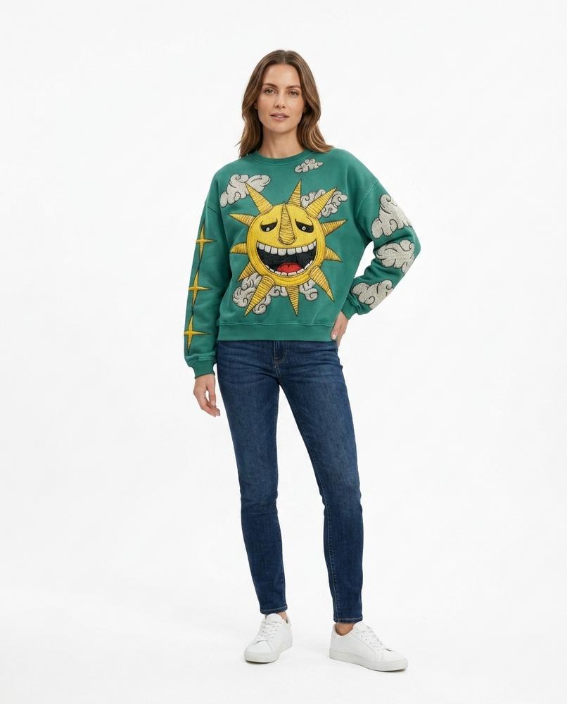 Cloppenburg Mode - Valim | Bestickt Langärmlig Sweatshirt Unisex