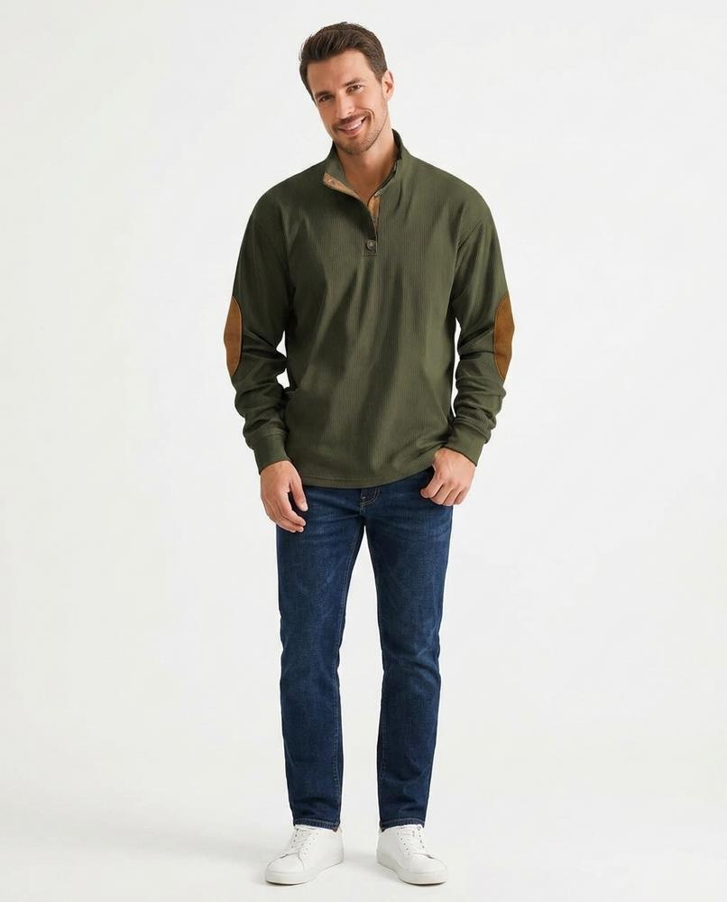 Cloppenburg Mode - Vidak | Gerippt Mit-Knopfleiste Pullover Herren