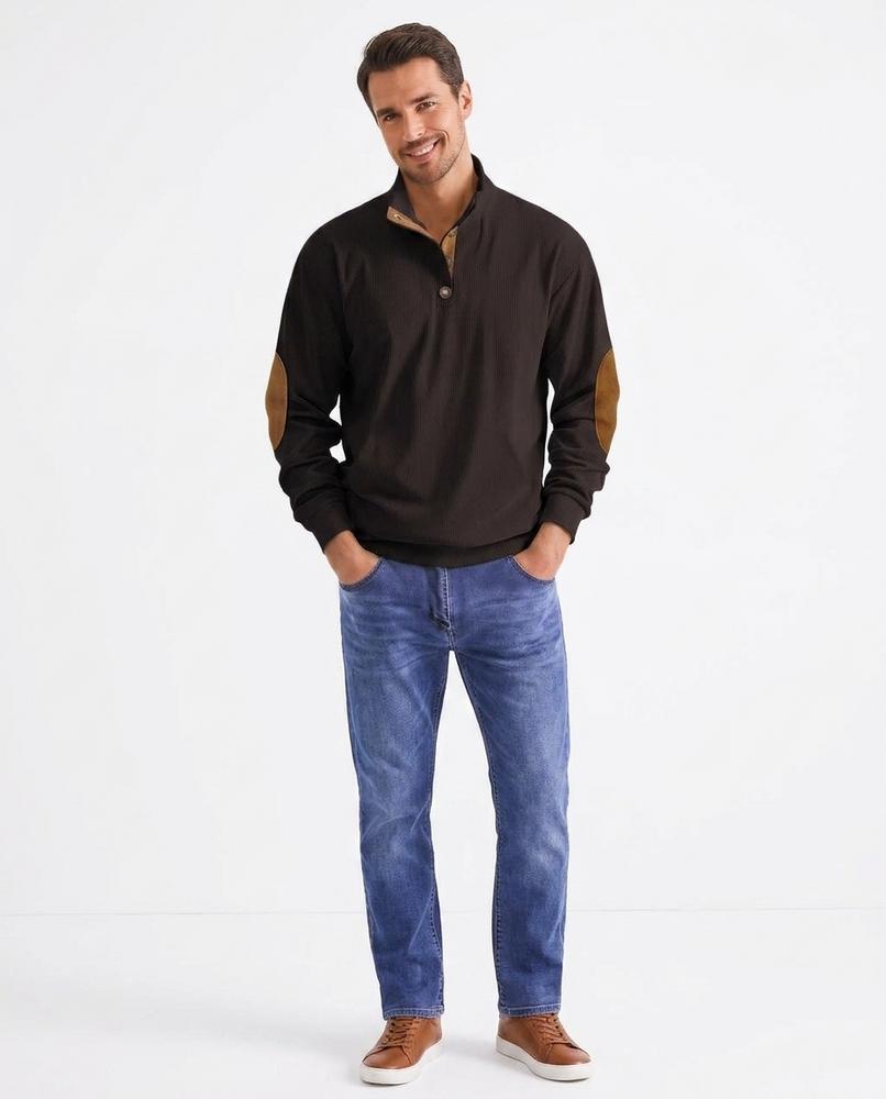 Cloppenburg Mode - Vidak | Gerippt Mit-Knopfleiste Pullover Herren