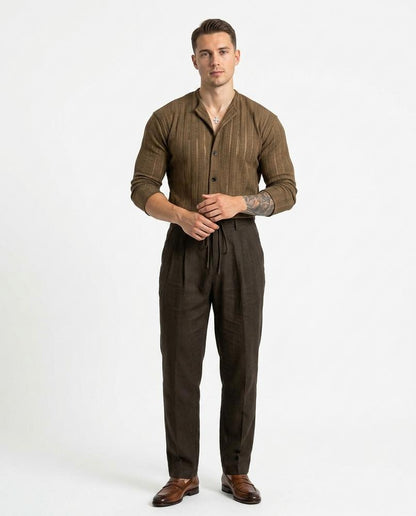 Cloppenburg Mode - Temam | Halbtransparenter Strukturierter Cardigan Herren
