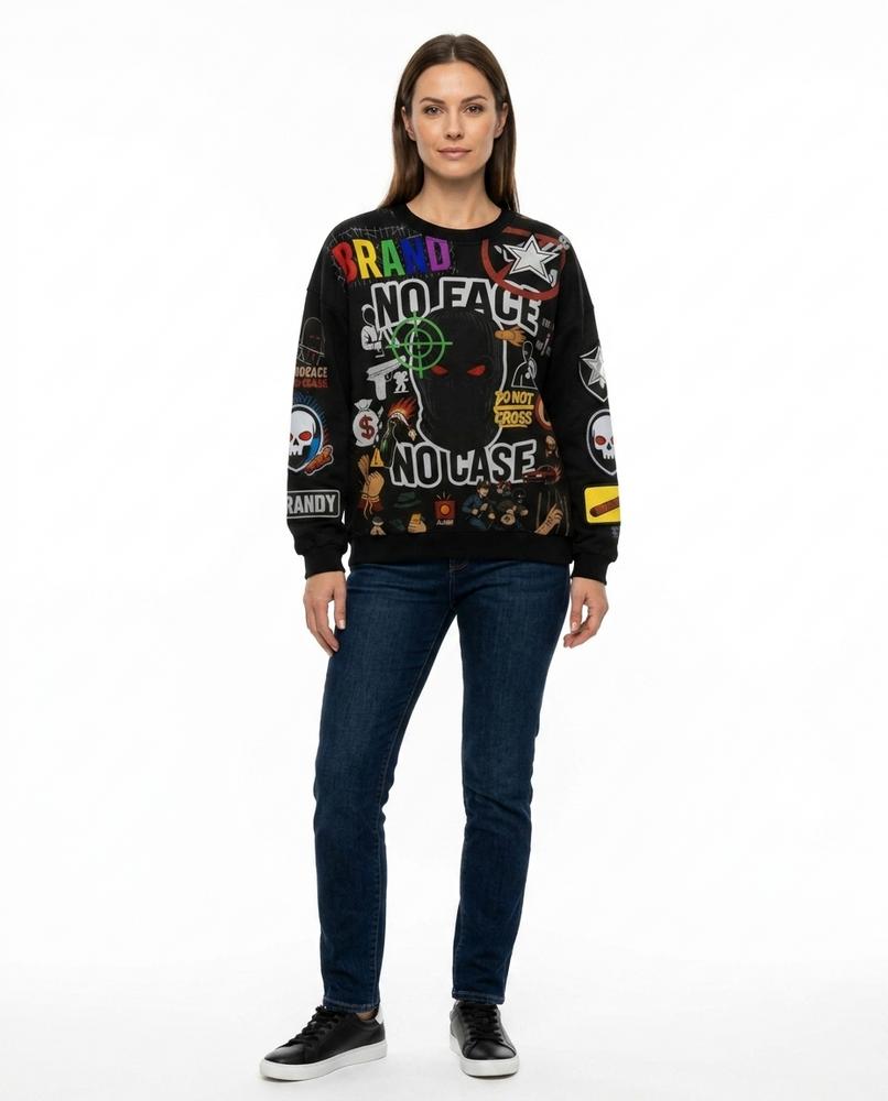 Cloppenburg Mode - Duzov | Bedruckt Appliziert Sweatshirt Unisex