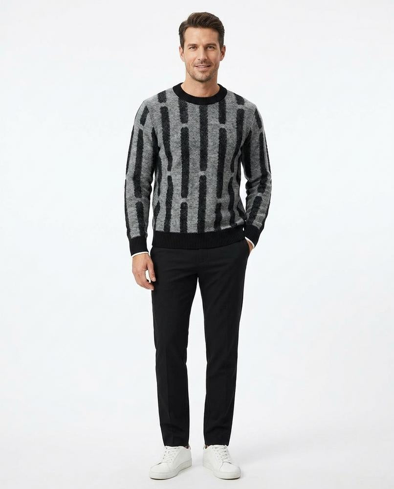 Cloppenburg Mode - Zibed | Gestreifter Strukturierter Pullover Herren