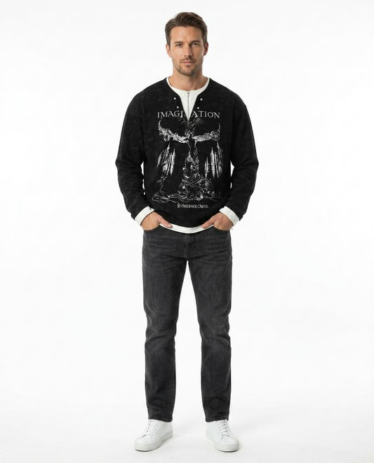 Cloppenburg Mode - Lepor | Bedrucktes Gewaschenes Sweatshirt Unisex